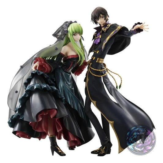 Code Geass Lelouch of the Rebellion Figurine Ll Cc 20Th Anniversary Precious Gem Series